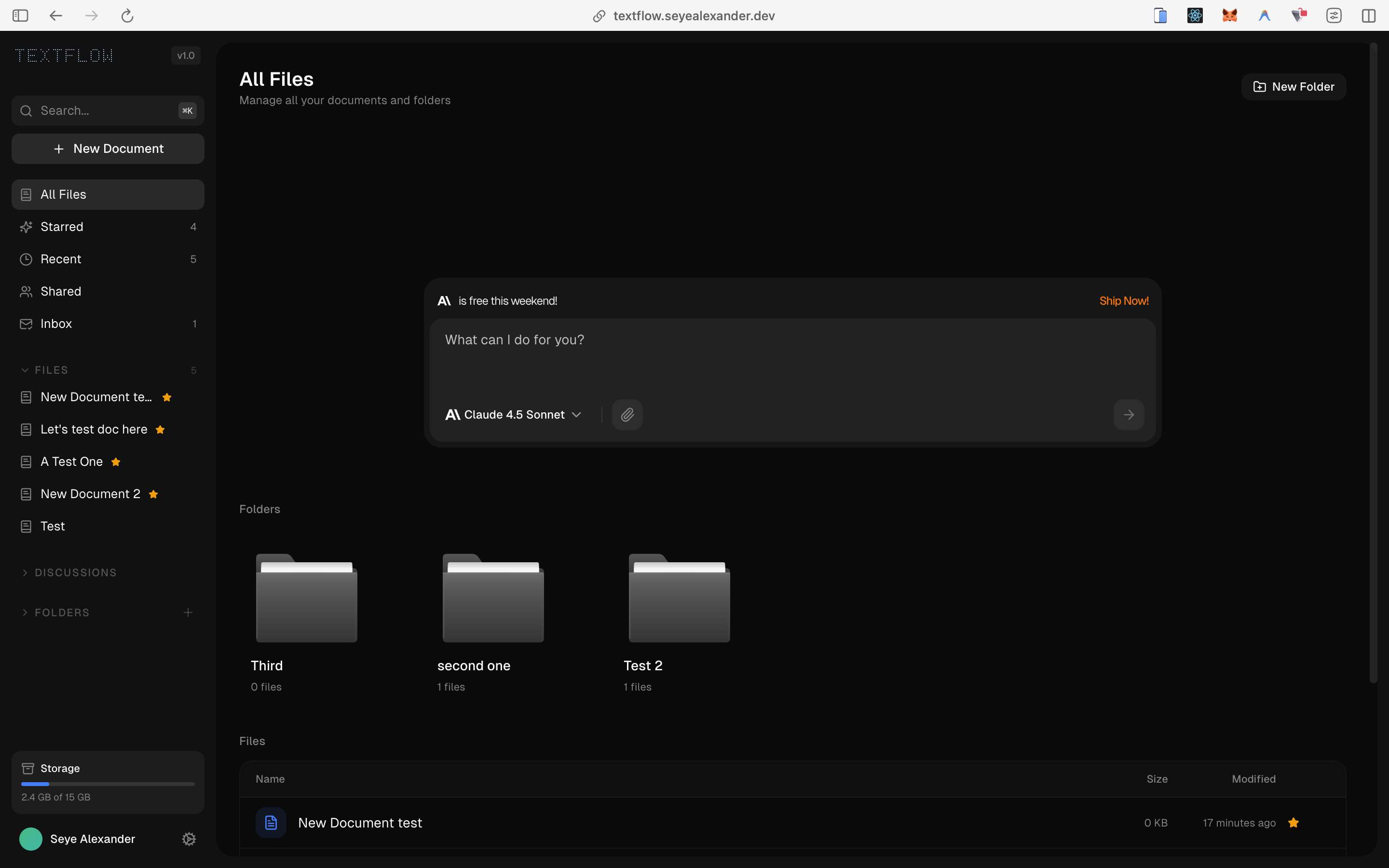 TextFlow Screenshot 1